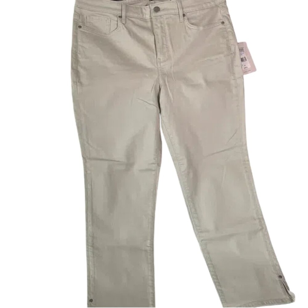 NYDJ Women's Light Beige Skinny Jeans